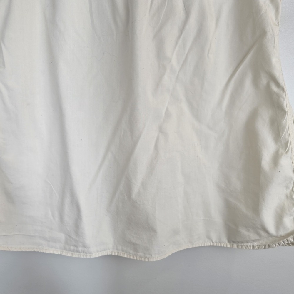 Harley Davidson Womens Sleeveless Motorcycle Collared Shirt Large Off White.C133 - Picture 12 of 13